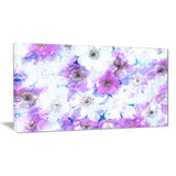 Lavender Flower Bed - Floral Canvas Artwork