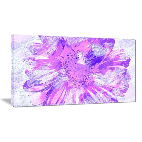 Purple Flower - Floral Canvas Artwork