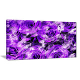 Purple Rose Garden - Floral Canvas Artwork