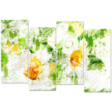 Pair of White Flowers - Floral Canvas Artwork