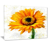 Yellow Sunflower - Floral Canvas Artwork