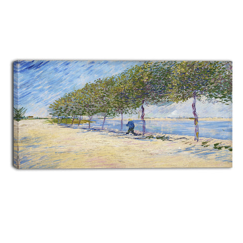 MasterPiece Painting - Van Gogh Walk Along the Banks of the Seine Near Asnieres