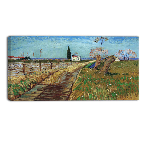 MasterPiece Painting - Van Gogh Path Through a Field with Willows