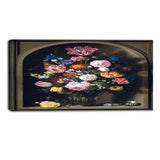 MasterPiece Painting - Ambrosius Bosscha Bouquet of Flowers in a Stone Niche