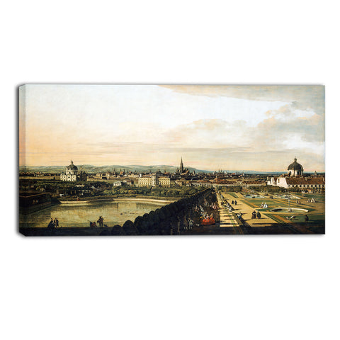 MasterPiece Painting - Bernardo Bellotto Vienna Viewed from the Belvedere Palace