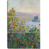 MasterPiece Painting - Claude Monet Flower Beds at Vetheuil