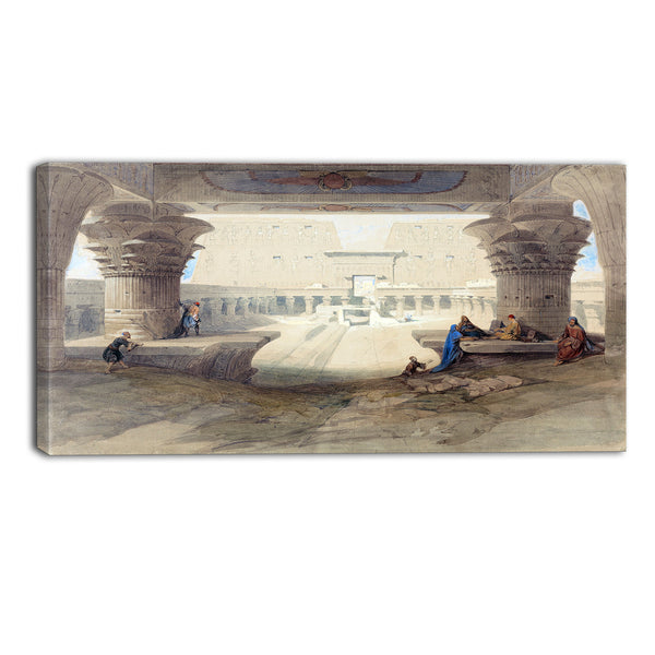 MasterPiece Painting - David Roberts From under the Portico of the Temple