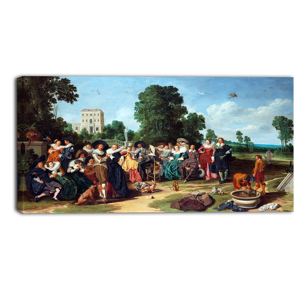 MasterPiece Painting - Dirck Hals The Outdoor Party