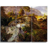 MasterPiece Painting - Hans Gude Landscape Study from Vaga