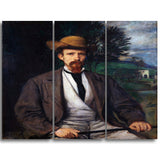MasterPiece Painting - Hans von Marees Self Portrait with Yellow Hat