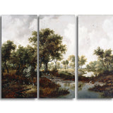MasterPiece Painting - Meindert Hobbema A Wooded Landscape