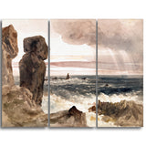 MasterPiece Painting - Peter DeWint Seascape with Rocks, Lizard, Cornwall