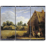 MasterPiece Painting - David Teniers Cottage with Peasants Playing Cards