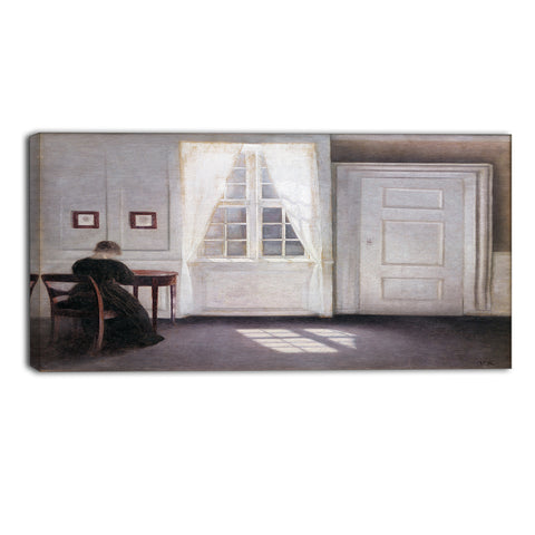 MasterPiece Painting - Vilhelm Hammers A Room in the Artist's Home