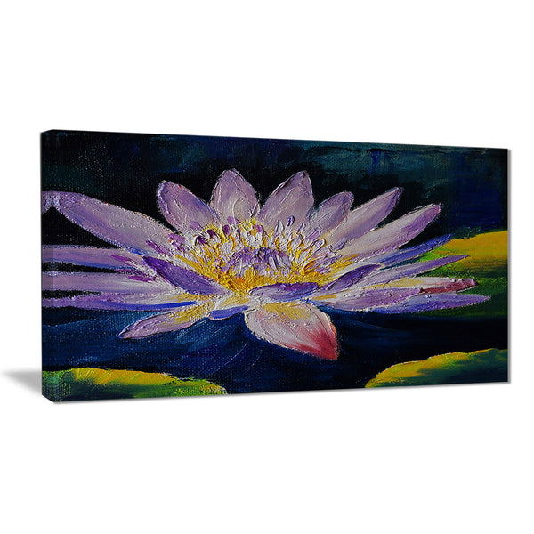 purple lotus flower floral canvas print PT6004