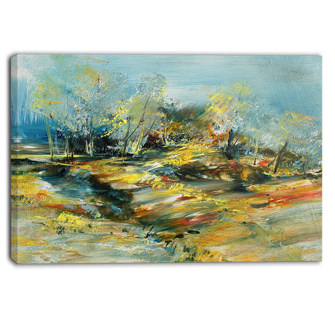 abstract landscape abstract canvas art print PT6009