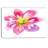 full bloom pink flower floral canvas artwork PT6012