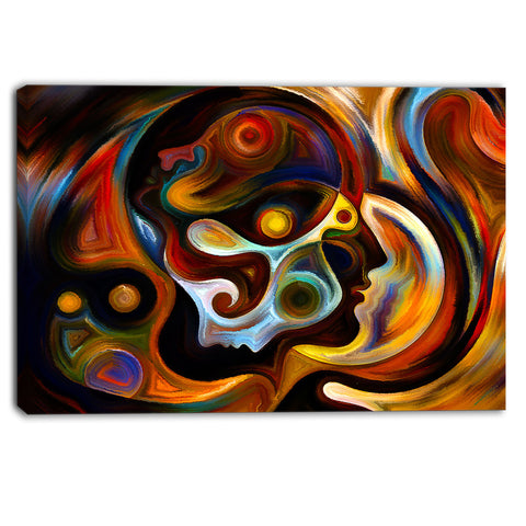 perspectives of inner paint abstract canvas artwork PT6042