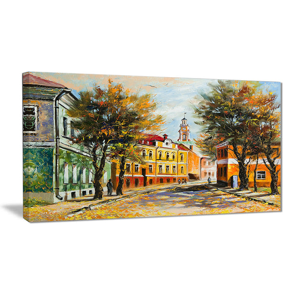 ancient vitebsk in autumn landscape canvas artwork PT6082