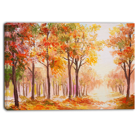 autumn everywhere forest landscape canvas artwork PT6100
