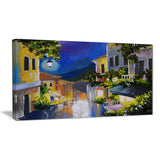 night city near sea landscape large canvas artwork PT6112