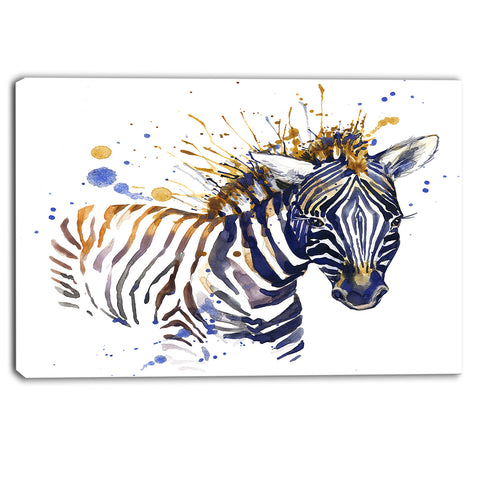 little zebra illustration art animal canvas art print PT6126