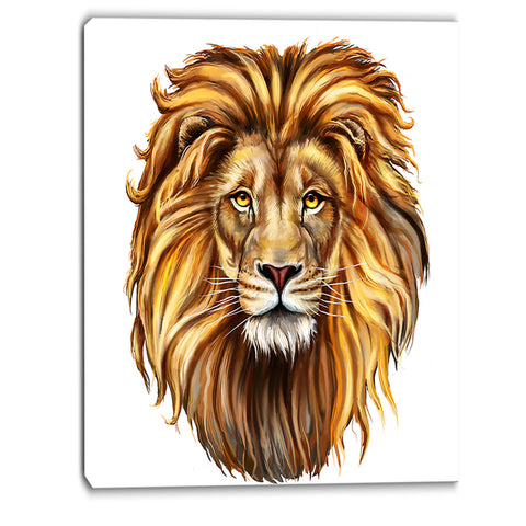 king lion aslan animal canvas art print PT6182