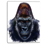 gorilla male illustration animal canvas art print PT6199