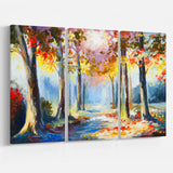 colorful spring forest landscape canvas art print PT6255