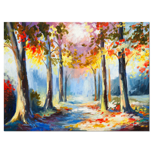 colorful spring forest landscape canvas art print PT6255