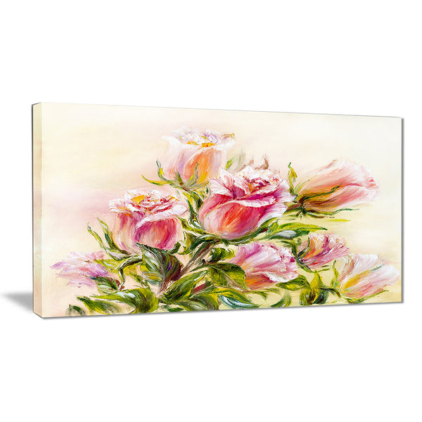 rose oil painting floral canvas art print PT6309