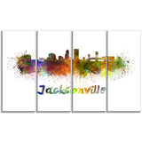 jacksonville skyline cityscape canvas art print PT6418