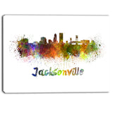 jacksonville skyline cityscape canvas art print PT6418