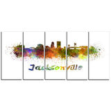 jacksonville skyline cityscape canvas art print PT6418