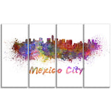 mexico city skyline cityscape canvas print PT6419