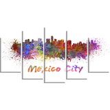 mexico city skyline cityscape canvas print PT6419