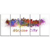 mexico city skyline cityscape canvas print PT6419