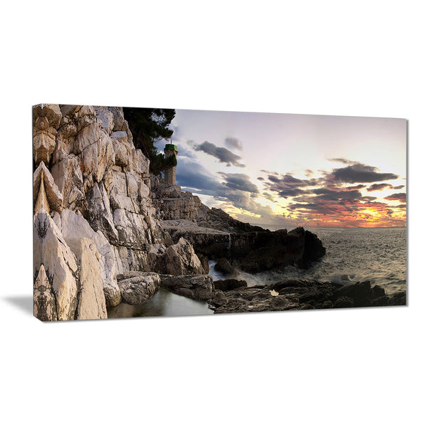 adiratic sunset landscape photography canvas art print PT6434