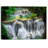 huay mae ka min waterfall photography canvas print PT6447