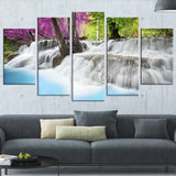 erawan waterfall photography canvas art print PT6451