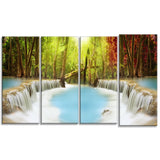 huai mae kamin waterfall photography canvas art print PT6486