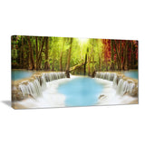 huai mae kamin waterfall photography canvas art print PT6486