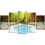 huai mae kamin waterfall photography canvas art print PT6486