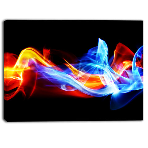 fire and ice digital art abstract canvas print PT6503