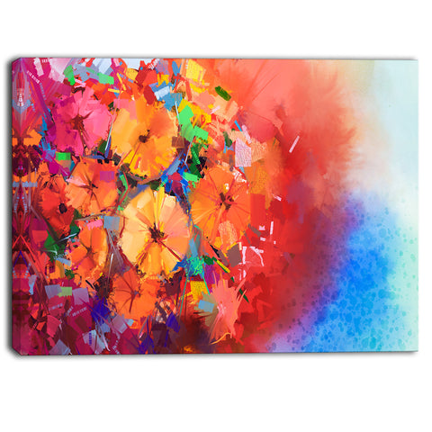 bouquet of gerbera flowers floral canvas art print PT6517