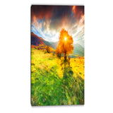 lonely autumn tree landscape canvas art print PT6519