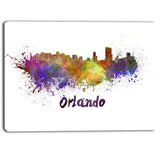 orlando skyline cityscape canvas art print PT6522