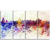 chicago skyline cityscape canvas art print PT6542