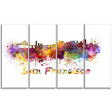 san francisco skyline cityscape canvas artwork print PT6569