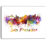 san francisco skyline cityscape canvas artwork print PT6569